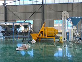 济宁肥料四路配料混合包装生产线