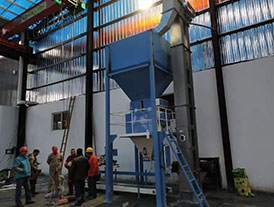 江苏连云港肥料双斗颗粒包装机不锈钢斗式提升