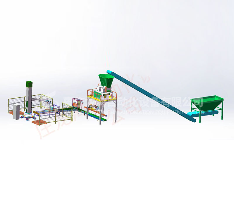 立柱码垛机单线包装码垛设备（90度）